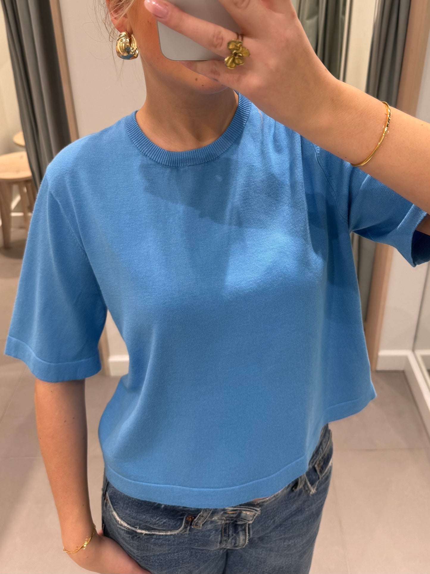 VMSILJE Pullover - Azure Blue