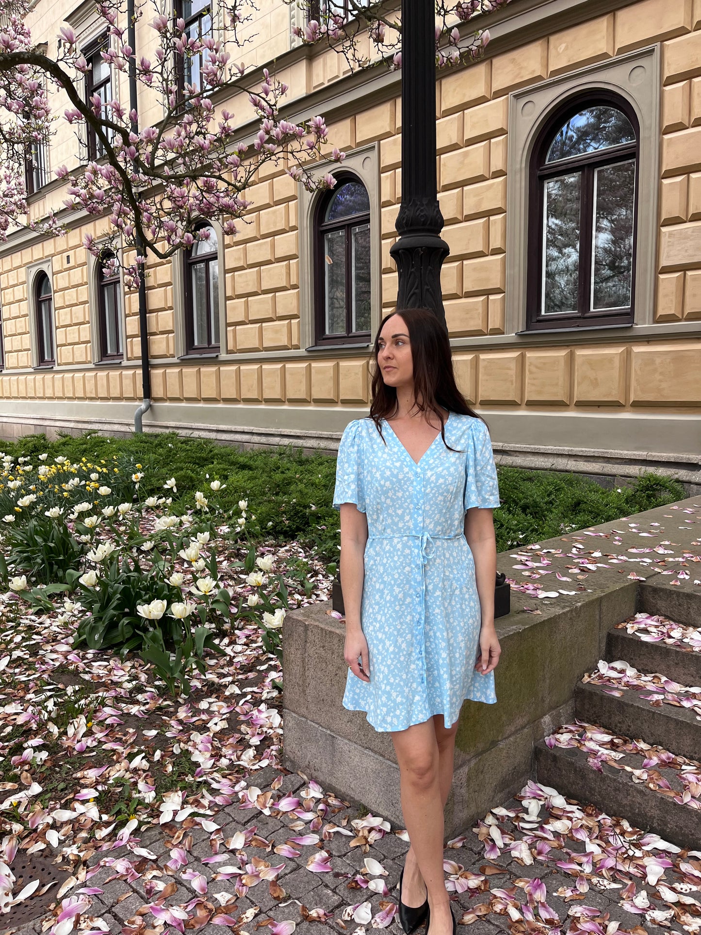 VMALBA Short Dress - Airy Blue