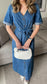 VMTRYLLA Midi Dress - Medium Blue Denim