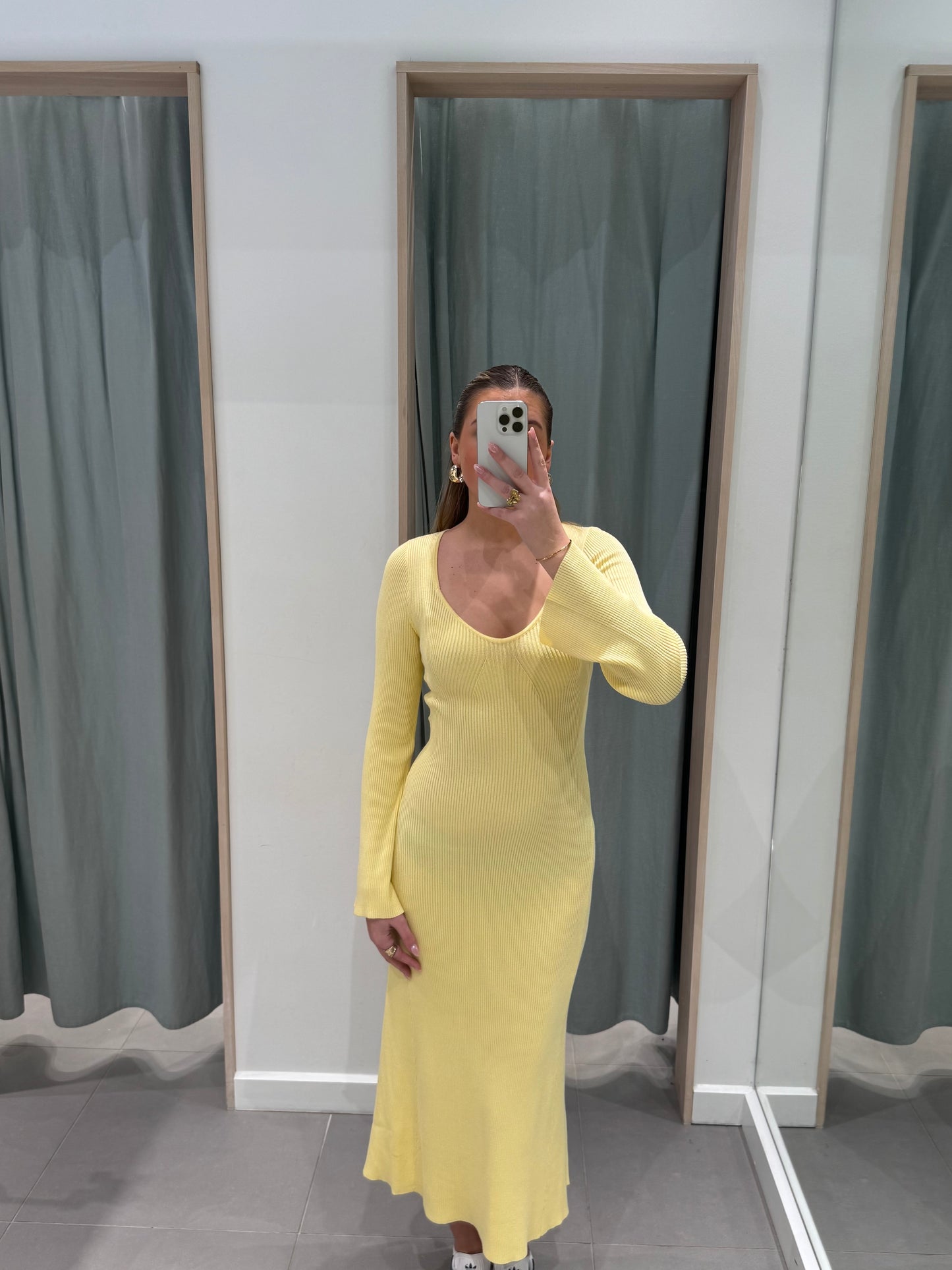 VMJANIS Long Dress - Mellow Yellow