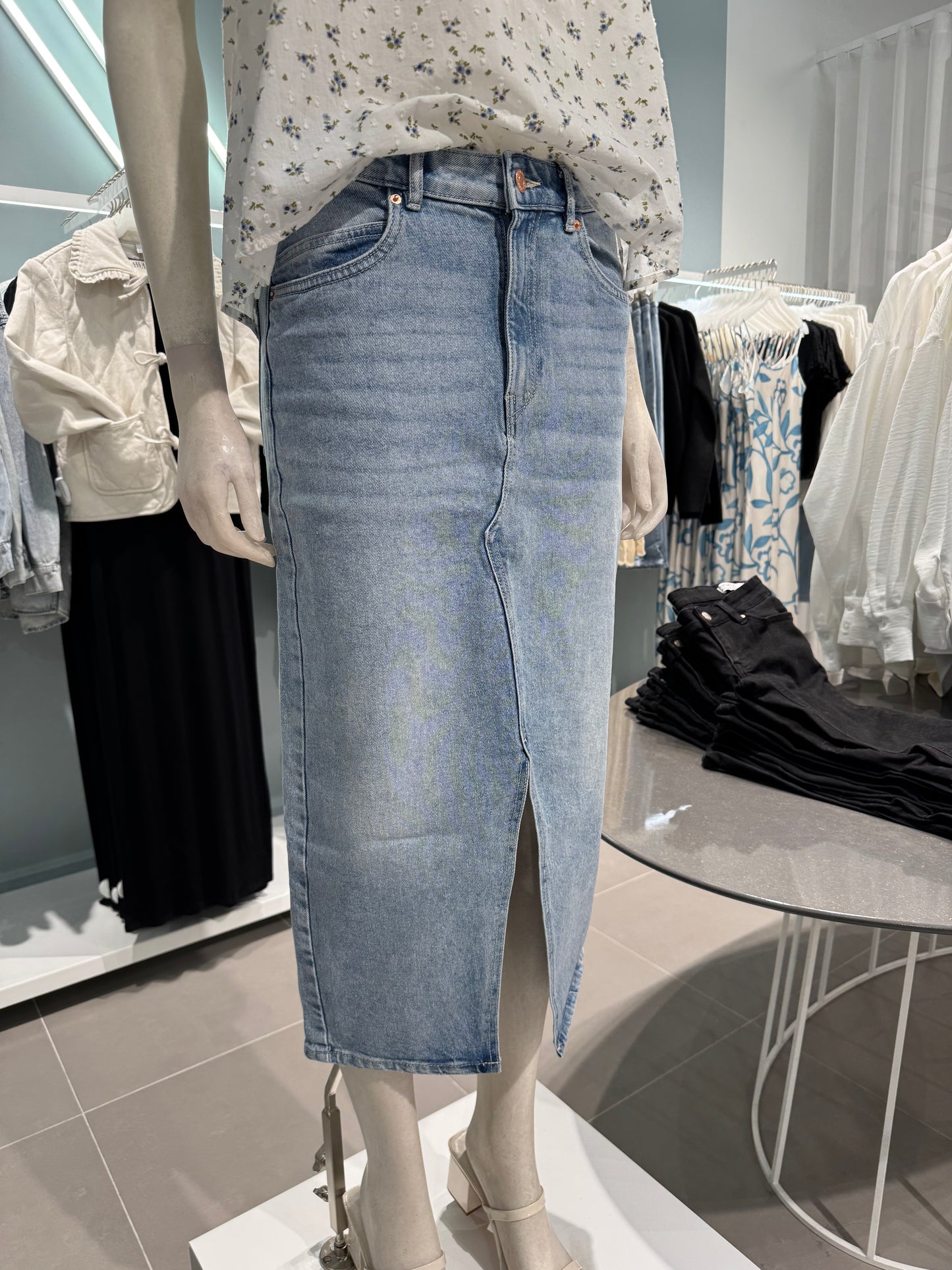VMVERI Skirt - Light Blue Denim