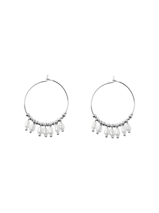 PCBEDULNA Earrings - Silver Colour