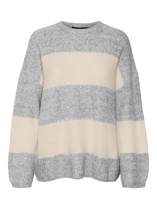 VMNATAHLIE Pullover - Light Grey Melange