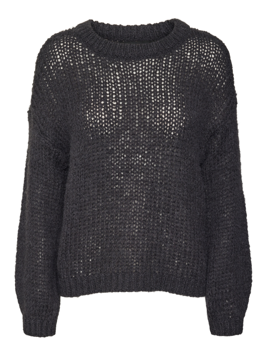 VMBELLA Pullover - Dark Grey Melange